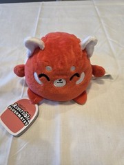 TeeTurtle Red Panda Plush Doll Mini Reversible Red White Brown Toy