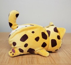 Aphmau MeeMeows Chocolate Chip Cookie Cat 6” Plush Yellow White with Brown Spots