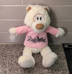 Toy Factory Dolly Parton Dollywood Bear Plush Doll White/Pink Small Retired
