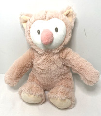Silver One Pink Owl Bird Bear Stuffed Animal Plush Toy 10″