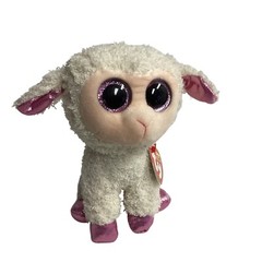 Ty Beanie Boos Twinkle Lamb Plush Stuffed Animal Toy Sparkle Eyes 6″