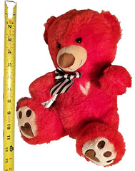 14″ Dan Dee Red Bear Pink Heart Plush Stuffed Animal Soft Love Valentine Joy