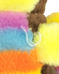 Vintage 1970’s Superior Toy Novelty Rainbow Bee Bug Plush Stuffed Animal Korea