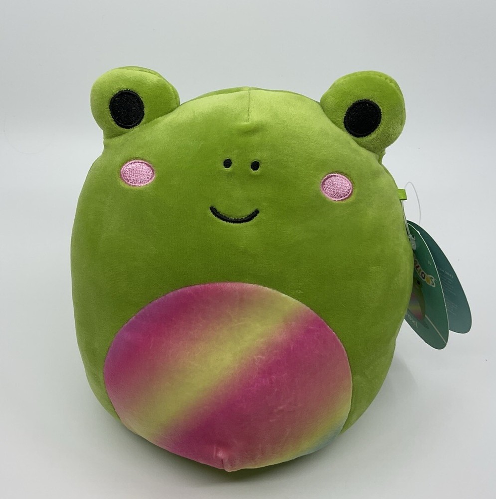 Squishmallows DOXL The Rainbow Belly Frog Plush Kelly Toys 8″ High NWT