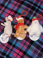 Limited E Target Giggle Scape Keychains Gingerbread, Yeti , Mouse Holiday 2025