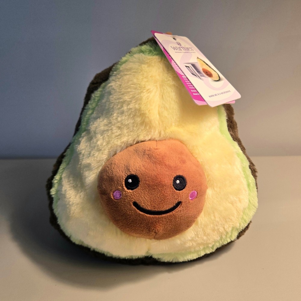 NWT WARMIES Avacado Microwaveable Lavender Scent Soft Plush Warm Heated 10″