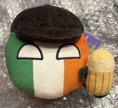 NWT & Bag Makeship Plush Ireland Ball Plushie by Drew Durnil 1/1082 LE NEW