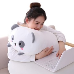 Panda Plush Animal, Cute Panda Plushie Cylindrical Body Pillow Gifts for , Va…
