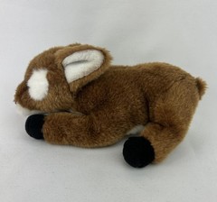 Jaag Fawn Deer Plush Stuffed Animal Laying Down Snoring Wild Life Animal B28