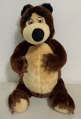 Masha and the Bear small plush brown teddy 8” stuffed animal toy Spin Master