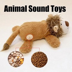 Plush Lion Animal Sound Toy, Soft Stuffed Interactive Plush for Kids