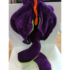 Plush Dragon Neon Green Purple Classic Toy Company Stuffed Animal 36″ Winged