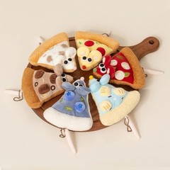 Pizza Mouse Plush Keychain Cute Stuffed Mouse Hanging Pendant Soft 1pc random