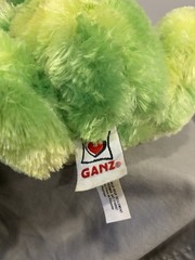 GANZ Webkinz Tie Dye Frog Green Plush No Code Excellent Condition Retired HM162