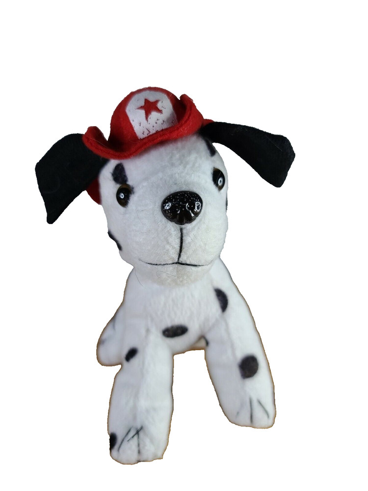 Oriental Trading Dalmatian DOG 6″ Plush Fireman Hat Stuffed Soft Toy Puppy Spots