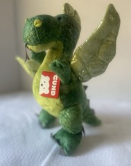 Gund Ember Dragon Plush Stuffy Green Plushie Mythical Creature 10″ Sparkly wTags