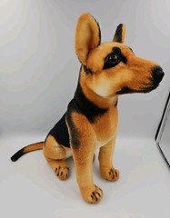 German Shepherd Plush Dog 16″ Tiger Tales Stuffed Animal Realistic