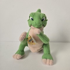 Vintage The Land Before Time Ducky Green Saurolophus Dinosaur Plush NWT