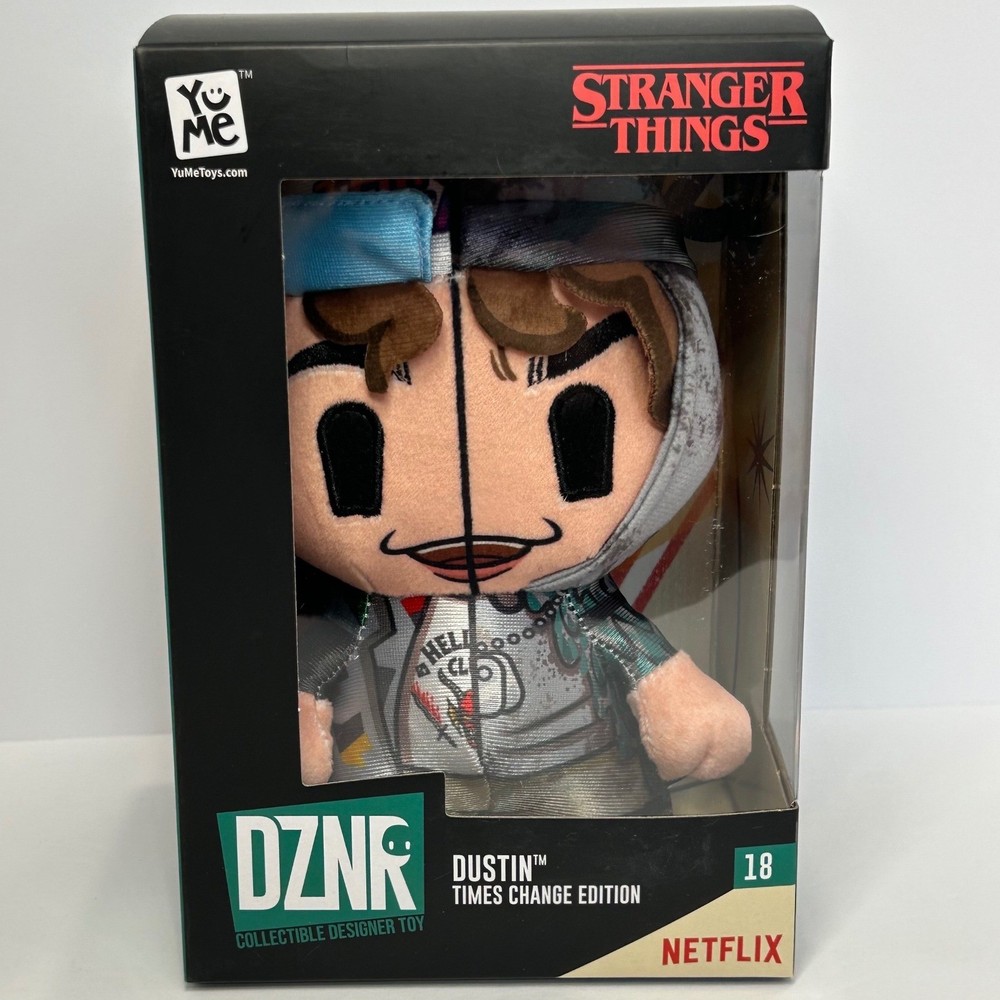 YuMe Stranger Things Dustin Times Change Edition DZNR Plush Toy 18 Netflix 7.5in