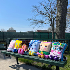 Window Rattler Plush – 2-In-1 Toy & Pillow, 80’S Nostalgic Plush Pal Reimagined,