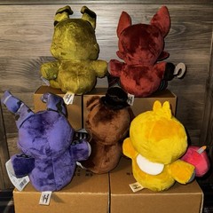 Complete Set Five Nights at Freddy’s 4 Jazwares Nightmare Plush Glow Eyes FNaF