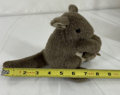 Vintage Sekiguchi Kangaroo Plush w/Joey Made in Japan Stuffed Animal 50s 60s -B5