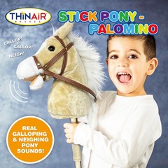 Nature Bound Stick Horse | Plush Handcrafted Hobby Horse Provides Fun Pretend Pl