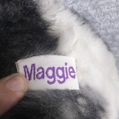 Cuddle Clones Custom Border Collie Herding Mix Dog Plush Maggie Black White Toy