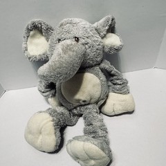 Spark Create Imagine Elephant Gray Plush Rattle Crinkle Squeak Baby Toy
