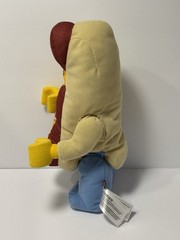 Lego Hot Dog Guy Man 13″ Plush EUC
