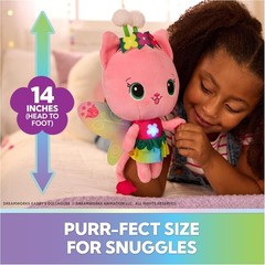 Gabby’s Dollhouse Fairylandia Official Rainbow Light-Up Kitty Fairy Plush, Ca…