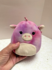 Squishmallows Lola Unicorn 8″ Pink Purple Tye Dye White Belly Stuffed Plush