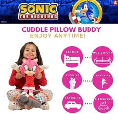 Soft Anime Cuddle Pillow Buddy: Sonic The Hedgehog Amy Rose for Children