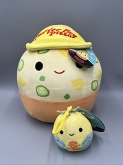 Squishmallows Stranger Things Surfer Boy Pizza 10″ Plush and Maui 3.5″ Clip On