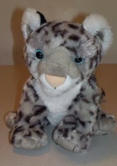 Wild Republic Baby Snow Leopard Spotted Cub Plush 7 Inches Top to Bottom 9 Long