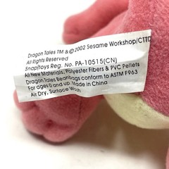 RARE Vintage 2002 DRAGON TALES Live CASSIE Dragon Stuffed Plush! Sesame Workshop