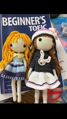 [En lee] Handmade gifts for children, cute little girl in black shirt with wool