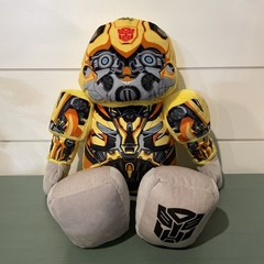 Build A Bear Transformer Bumblebee Plush Stuffed Animal Yellow Black Cute