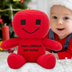 Forsaken C00lkidd Red Cool Kids Cuddle Plush Buddy Toy Stuffed Animal Ultra Soft