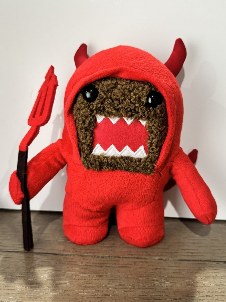 Devil Domo Kun with Pitchfork Plush Toy, 7-Inch, Limited Edition, 2013