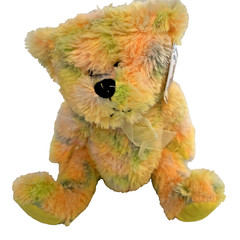 SOFT Royal Plush Toys Colorful Teddy Bear Sherbert 10” Orange Yellow Green