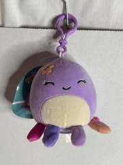 Squishmallows Clip BEULA the Octopus 3.5” NWT