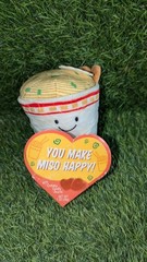 Frankford Plush Ramen Noodles in a Cup Stuffed Comfort Food Toy W/ Hearts READ!