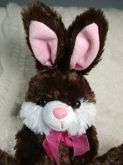 Vtg DANN DEE Collectr’s Choice Pink Brown 16″ CHOCOLATE BUNNY Easter Plush 2018