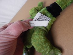 GANZ Webkinz Green Iguana Lizard Plush Stuffed Animal Sealed Code