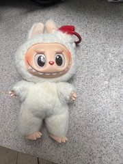 labubu doll with Christmas hat GUC with ring