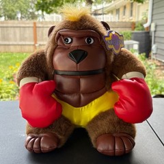 Vintage 1999 Kuddle Me Toys Boxer Gorilla Plush 11″ Red Gloves Yellow Trunks NWT