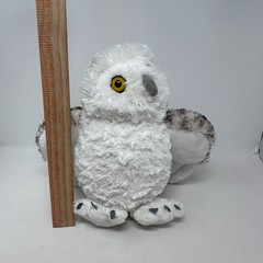 Wild Republic Snowy Owl Plush Stuffed Animal White Flufffy Spotted Cute Bird Toy