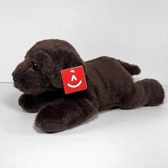 Aurora Max Chocolate Lab Plush 12” Stuffed Animal #31561 Lying Down 2022