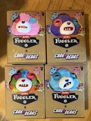 New Fuggler Care Bears Complete Set 4 Grumpy Cheer Togetherness Share Plush 9″